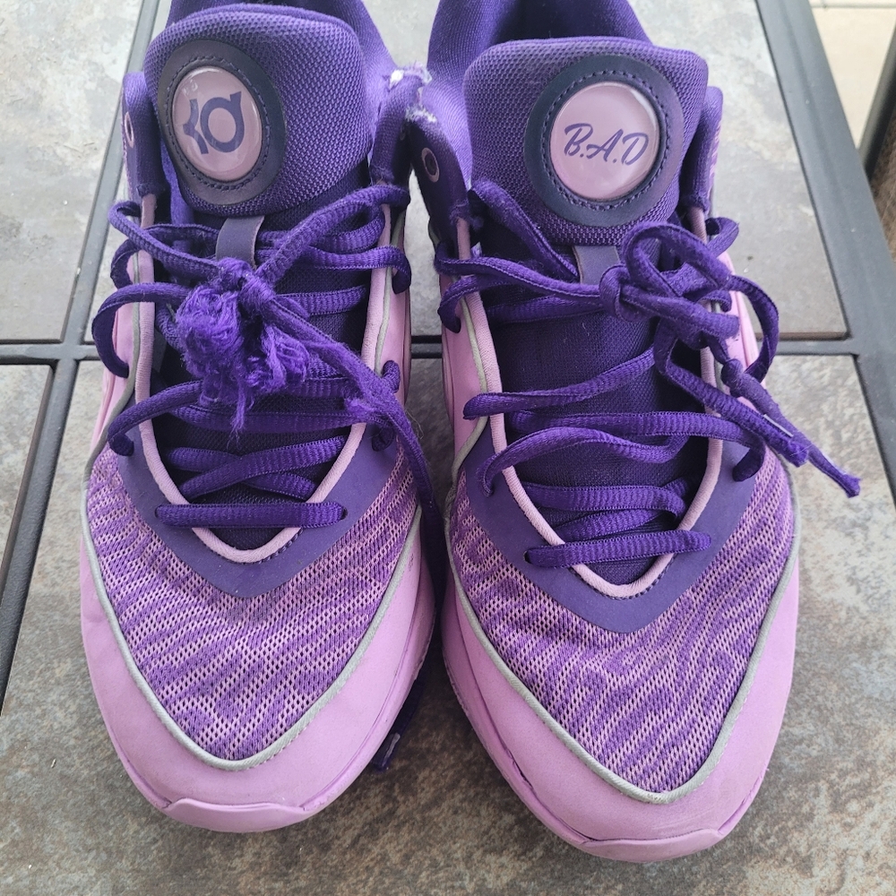 Purple Performance Sneakers with Mesh Design